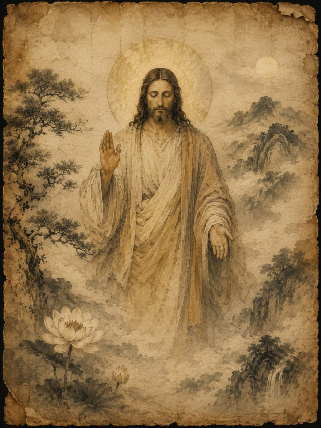 Christ of Inner Peace – Spiritual Christian Wall Art