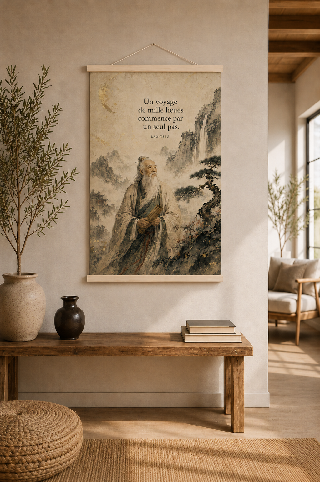The First Step – Lao Tzu Wisdom Wall Art
